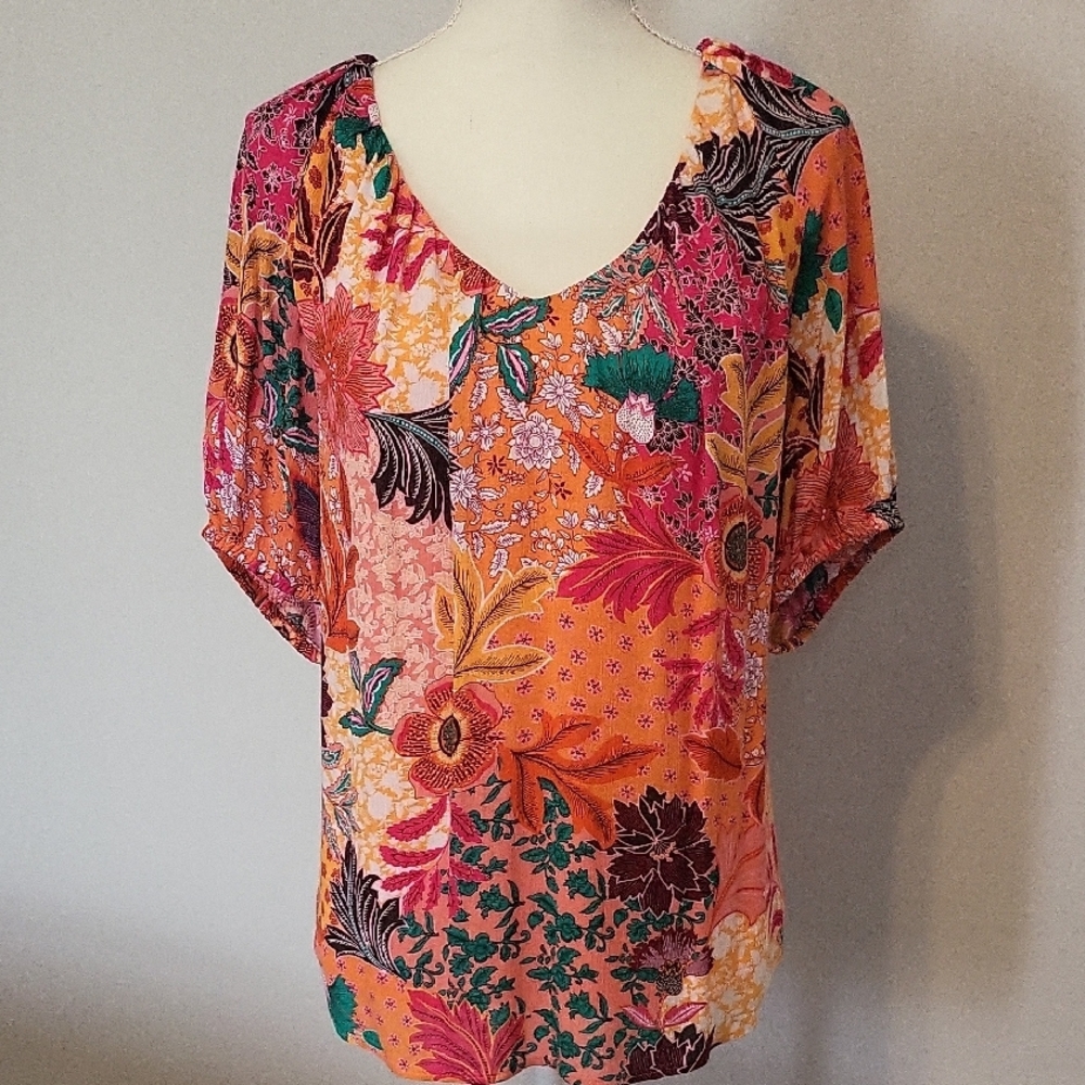 Floral Multicolor Women's Top
